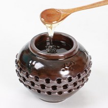 선물용 국내산 벌꿀 천목류투각 도자기 양봉꿀 600g, 단품, 단품