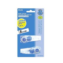 플러스 수정테이프 리필 WH-605R 2p, 혼합 색상, 6개입