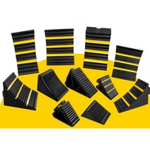 고임목 대형차 나무 받침목 차량 삼각형 스토퍼가있는 대형 자동차 대형 트럭 목재 미끄럼 방지 휠 포지셔닝 패드 목재 스토퍼 주차 웨지, 7.5x12.5x6 백스톱