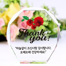 아이상패 빠른발송 스승의날선물 부모님 감사패 어버이날선물 상패 크리스탈상패 미니감사패 미니상패 상패제작, 올리브-Thank you(완성형)