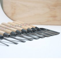 [천비] 조금 둥근칼(아사도 2.3t 고탄소합금강 접쇠구조) 사이즈 옵션, 30mm