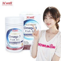 하이웰 오메가 3 연어오메가 피쉬오일 온가족 300캡슐, 300정