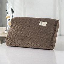 라텍스베개부드러운 벨벳 라텍스 베개 케이스 30*50cm/40*60cm 메모리 폼 베개 커버 베개 커버 가을 겨울, 03 coffee_02 40x60cm