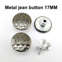 저스트인 혼합 금속 청바지 단추 바느질 의류 액세서리 장식 JMB-079 적합 17mm 30 개, [12] 11