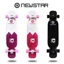 [스피드스타] 뉴스타 롱보드 42인치 입문형 컴플릿 스케이트보드, 상품선택:뉴스타롱보드_퍼플