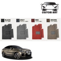 커스텀 BMW X6 코일매트 카매트 일체형 확장형 프리미엄, X6(F16 2014년~2019년) 1열+2열일체형 블랙