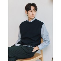 [AK PLAZA] [폴햄]남성 플레인 라운드넥 베스트(PHD1ES1310)