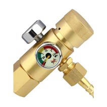 극소형 산소 레귤레이터 게이지 조정기구 감압기 미세, 정밀 낙하 방지 단일미터 소형 유량 산소측정기