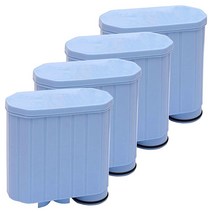 Youmine 완전 자동 필립스 Saeco Ca6903/01 Aqua Clean 석회 방지 기계용 Al-Clean 호환 정수 필터 4세트, 파란색