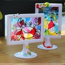 아트랄라 하모니 컬러액자 (4인용) 플라스틱 안전액자 셀로판지 여름만들기 미술놀이 재료, 랜덤, 랜덤