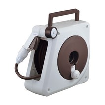 타카기 물호스 호스릴 수도 세차 분사기 베란다 정원 청소 워터 호수 분사기 브라운, 오로라 나노 브라운 10m