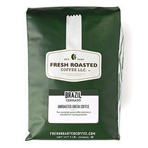 Fresh Roasted Coffee Unroasted Brazil Cerrado Kosher 5 Pound, 1