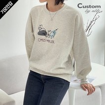 커스텀에이블 캣츠 기모 라운드 티셔츠 C2211TS275D