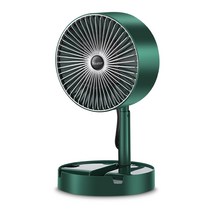 샤오미 가정용 전기온풍기 미니 접이식 열풍기 휴대용 PTC히터 차박 캠핑 사무실발난로, 초록