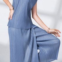 물오름 여름 치마 바지 플리츠 랩 와이드 팬츠