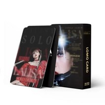 55 개 Kpop 블랙 두번 핑크 소녀 그룹 Kep1er iu Lomo 카드 새로운 사진 앨범 태어난 K팝 포토카드 북마크 팬 선물, LISA