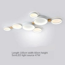 모던 거실 LED 펜던트 조명 침실 천장 실내 원형 조명, 06 White 7 heads_01 3 colors
