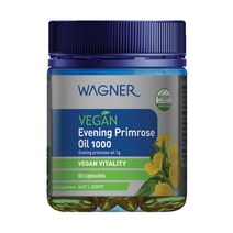 Wagner 와그너 비건 달맞이꽃유 이브닝 프림로즈 오일 1000mg 60캡슐 Vegan Evening Primrose Oil, 1개