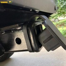 캠핑카 카라반 트레일러소켓 트레일러 히치 커버 플러그 캡 고무 23939 toyota ford jeep chevrolet nissan ram pt228-35960-hp 용 3, 없음