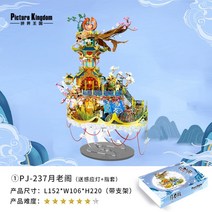3d 메탈 금속 입체 퍼즐 건물 취미 모형 나노 키덜트 조립 DIY건물 취미 모형 나노 키덜트 조립 DIY, 위에 라오 파빌리온, FREE