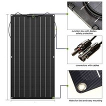 태광패널 태열 발전기 가정용 아파트 주택 미니 태 전지 패널 300w 200w 100w 400w ETFE PET 유연한 PV Monocrystalline 셀 12V 24V 1000, CHINA, 100W ETFE Panel