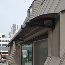 캐노픽스 350x1100 창문 처마 현관 비가림막 어닝 캐노피 설치 전문시공점, 블루, 블랙, 은백색(기본색상)