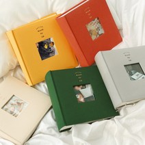 [천삼백케이] [공책] 오첵 4x6 포켓식 포토앨범 200매 인화사진, 밀키그레이, 표지사진형