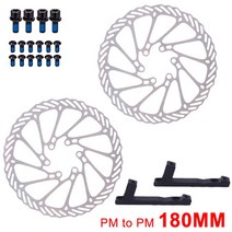 자전거 브레이크 ztto mtb 4 피스톤 유압 디스크 m840 with cooling full meatal pad cnc tech mineral oil for am e4, PM-180mm 로터 2개