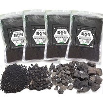 세경팜 블랙화산석 화산사 화분마감재2L, 화산석2L(3호)10~20mm