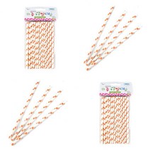 도트 25P 종이스트로우 일회용스트로우 일회용빨대 페이퍼스트로우 음료빨대