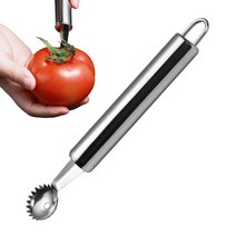 과일수확도구 분리기 과일따는기구 딸기 헐러 스테인리스 스틸 토마토 줄기 과일 잎 칼 제거제 주방 도구