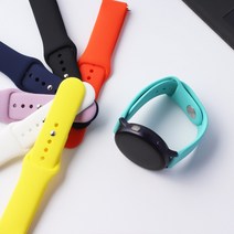 페이럽 갤럭시 액티브2 호환 실리콘 시계줄 스트랩 밴드 44mm 40mm 소프트 불소고무 스포츠 레저, 화이트