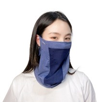 에스앤브로 멜란지 메쉬 마스크, 네이비