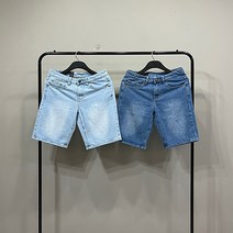 맨스토리 남자 캐주얼 5부 베이직 데님 하프 반바지