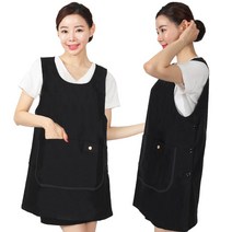 스판 원피스 앞치마 요양보호사 큰주머니 시장 AE339, AE339 검정 L