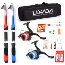 Lixada 낚싯대 세트( 레드 블루 2가지 색상 포함), 낚싯대 세트