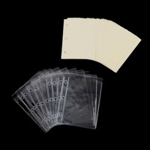 DIY 투명 3공 링 바인더 미니 수첩 속지 카드 케이스 만들기 다이어리 커버 만능 초등학생 나만의 포토 다꾸, 제품선택, 투명PVC 10매