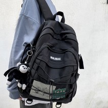 [리빙채움] 중학생 고등학생 책가방 데일리 백팩 가방 블랙_GN8509EA