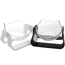 고놈참 각도조절 강아지 고양이 식기 원형 식탁 1구, 1개, 화이트