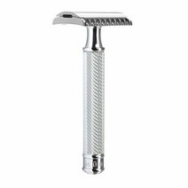 MÜHLE TRADITIONAL R41 더블 엣지 안전 면도기(오픈 빗) 남성용 - 매일 사용하기에 적합 이발소 품질의 밀착된 부드러운 면도204693, Chrome