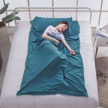 [모비딕컴퍼니] 여행용침낭라이너 침낭 휴대용침낭라이너 등산침낭 캠핑침낭라이너 휴대용침낭, 잇★ 여행용 캠핑 침낭라이너(115x210cm) (블루, [좋아요]