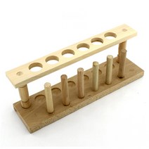 실험시험관대 화학시험관대 목재 안정적 무도색 안전 실험실 도구 장비, 단일옵션