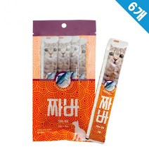 고양이 면역력강화 유산균츄르 참치x6 고단백간식 펫간식
