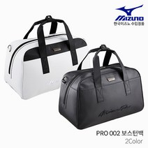 [미즈노코리아 정품] 2022년형 미즈노 프로 002 남성 보스턴백 옷가방, 블랙