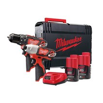 밀워키 충전 콤보 12V 전동 공구 세트(임팩+햄머) M12 BPP2B, 01)M12 BPP2B-0X(본체만)