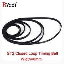 3D 프린터 부품 GT2 폐쇄 루프 타이밍 벨트 고무 2GT 6mm110 112 122 158 200 280 300 400 610 852 1220mm 동기식, 6mm, Perimeter610, 10 개