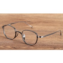 일본안경테 금테 얼굴큰사람 안경 수제 john lennon small square 티타늄 프레임 남자 복고풍 kmn114 근시 렌즈 독서 oculos 얼큰이 초경량