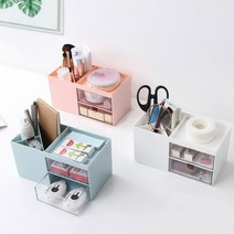 디에스리빙 책상 정리 서랍함, 블루