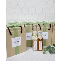 [답례품]국산 참기름+통깨 120ml 2구 선물세트 결혼 돌 칠순 조문 장례 이사 각종모임, 국산참기름120ml +통깨세트