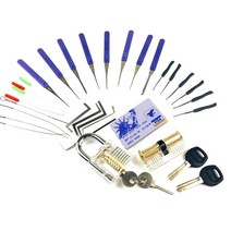자물쇠 도구 키트 초보자 Lockpicking 게임 세트 여러 도구 지우기 잠금 조합 남자를위한 재미있는 선